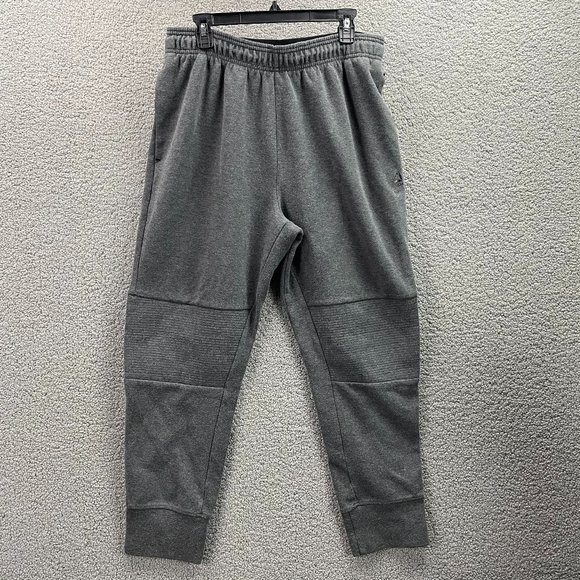 Reebok Adult Gray 2019 Tappered Jogger Gym Training Workout Sweatpants Mens XL - Picture 1 of 12
